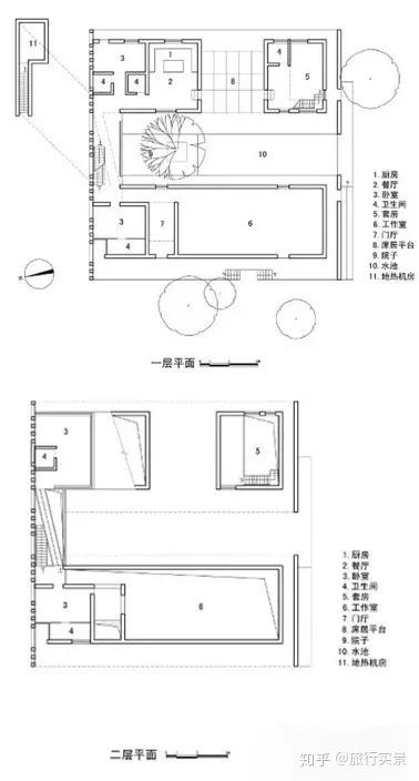 像从土地中生长出来的住宅三合宅