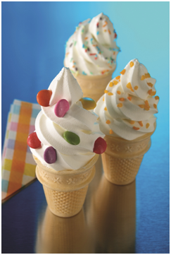 taylor软式冰淇淋机制作的冰淇淋