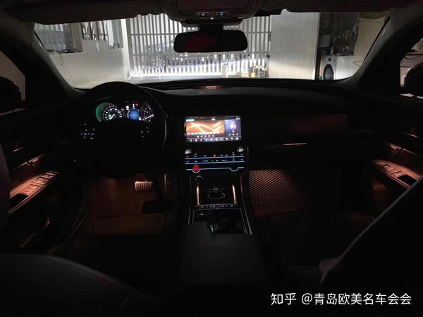 捷豹xfl氛围灯 原厂10色屏幕控制车内氛围灯