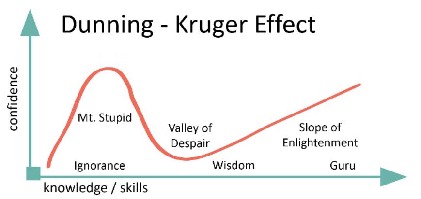 今日之词:邓宁-克鲁格心理效应(dunning-kruger effect)|一日一词