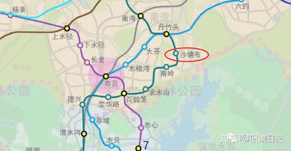 项目交通:规划地铁17号线沙塘布站