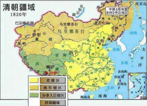 15 人 赞同了该文章 图二: 清朝地图历来被称为秋海棠,恰好囊括了