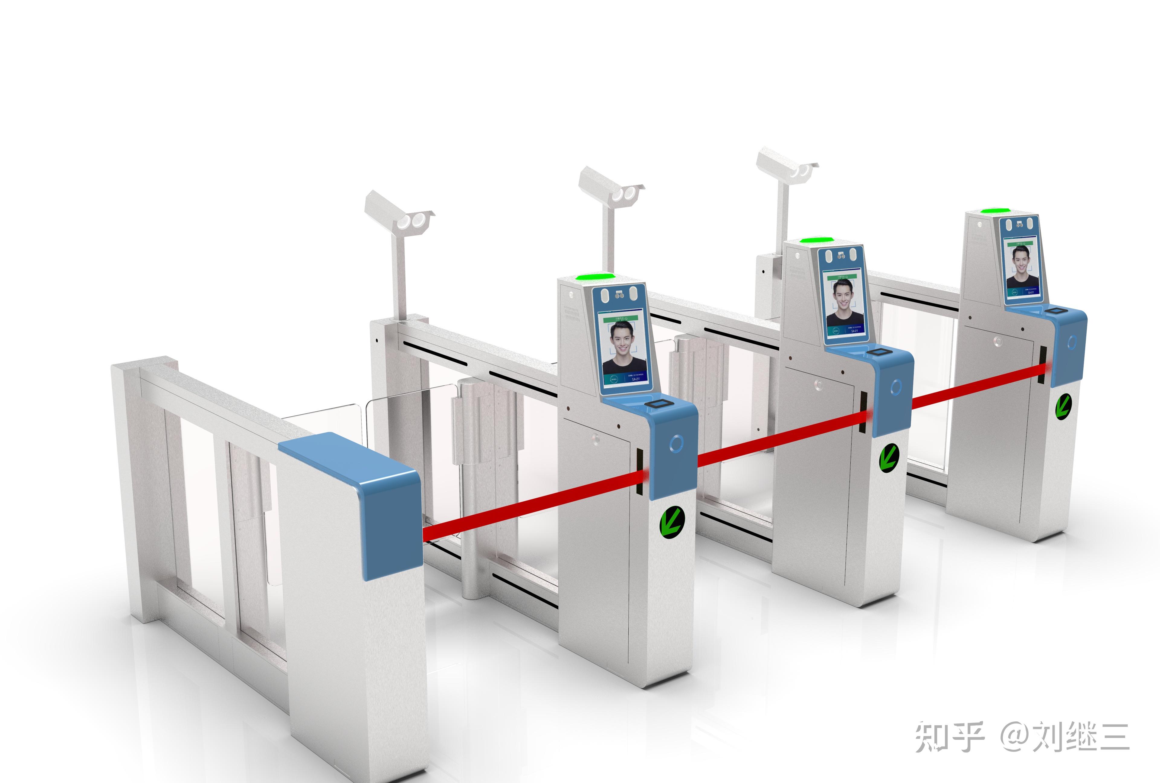 智能闸机平台利用人工智能技术实现了健康码识别,体温