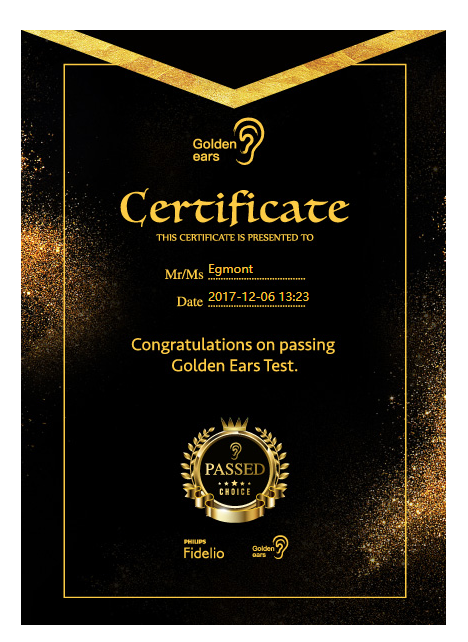 通过"金耳朵"(golden ears)测试是一种什么体验?