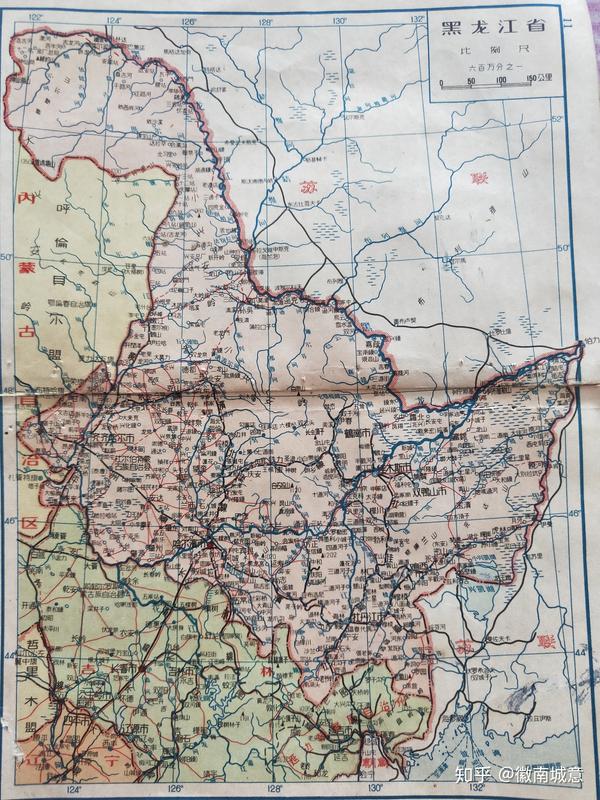 地图里的中国,1957年的东北与华北分省区划图片