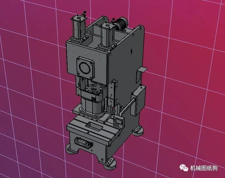 【工程机械】250t冲床3d图纸 step格式