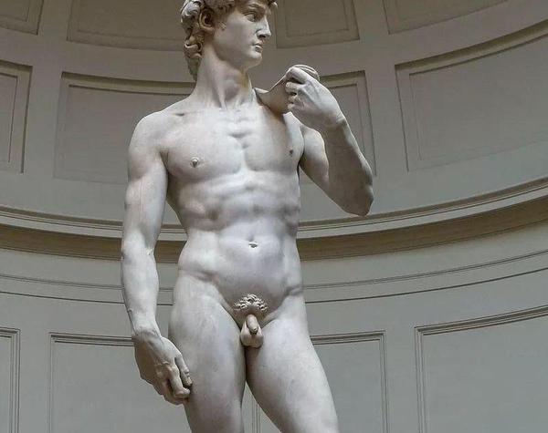 米开朗基罗雕塑代表作《大卫》 看到了吧,要不说,大师就是