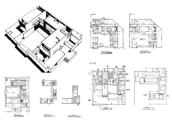 建筑平面解析 建筑剖面解析 建筑特色空间 抄绘赏析 04 学生部分抄绘