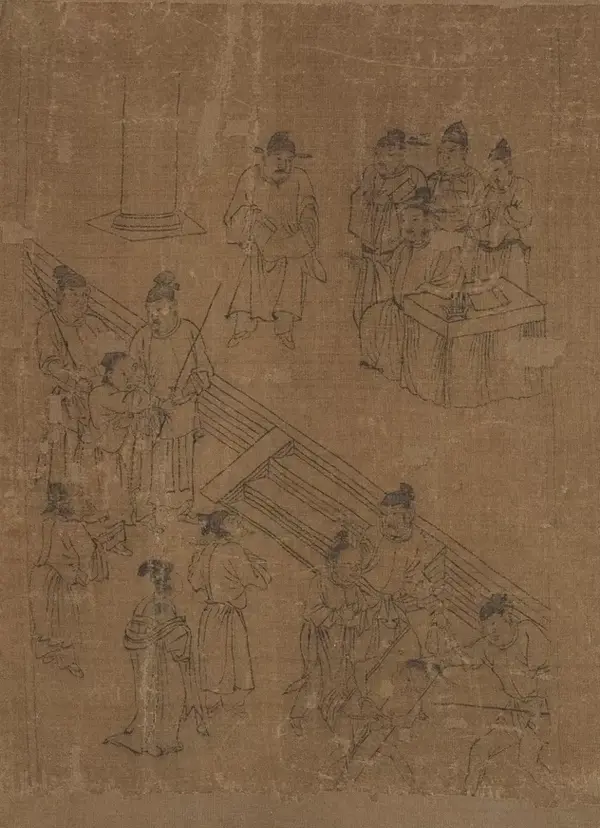 北宋李公麟《孝经图》卷节选