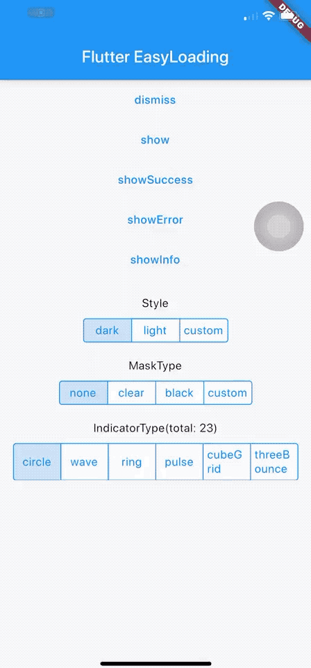 css flutter_easyloading 是一个简单易用的 flutter loading 插件