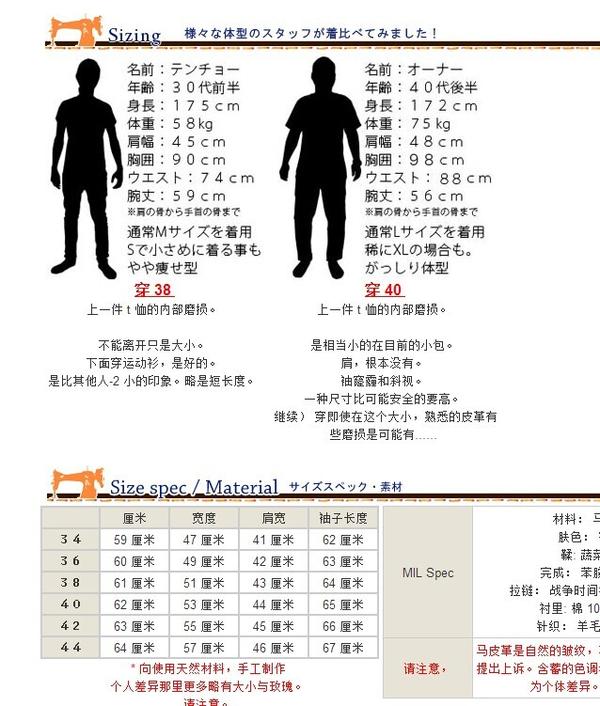 日本二战复刻品牌the Few A 2 合同号 尺码问题 知乎