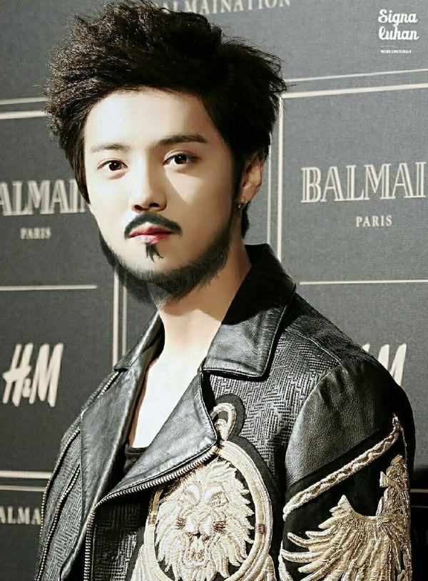 鹿晗为什么没有胡子?