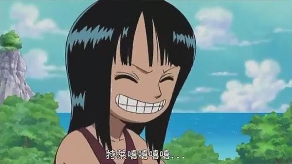 童年时的罗宾,模仿巨人的那种笑