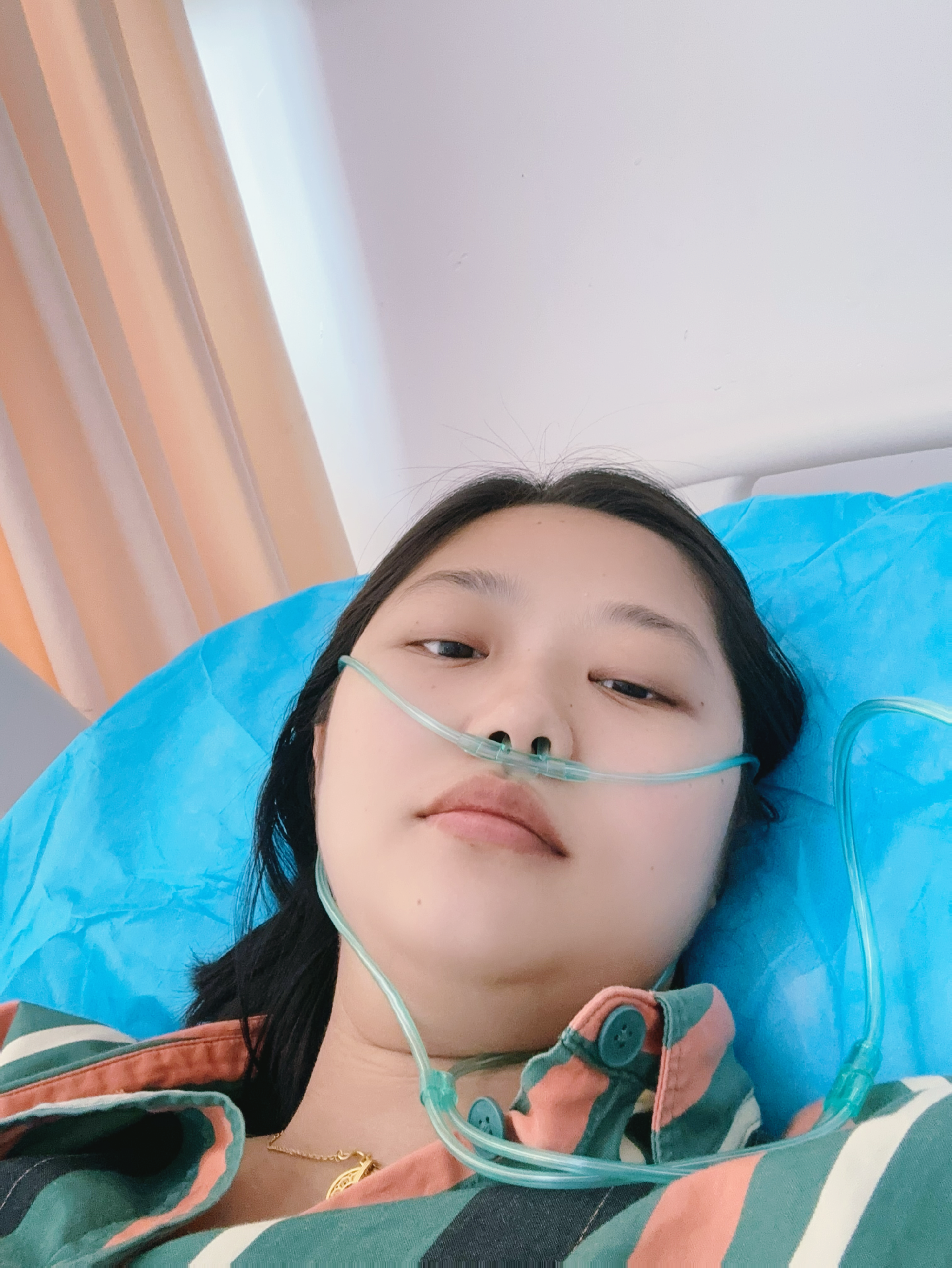 40➕5住院待产倒计时做胎监吸上氧了然后做了内检