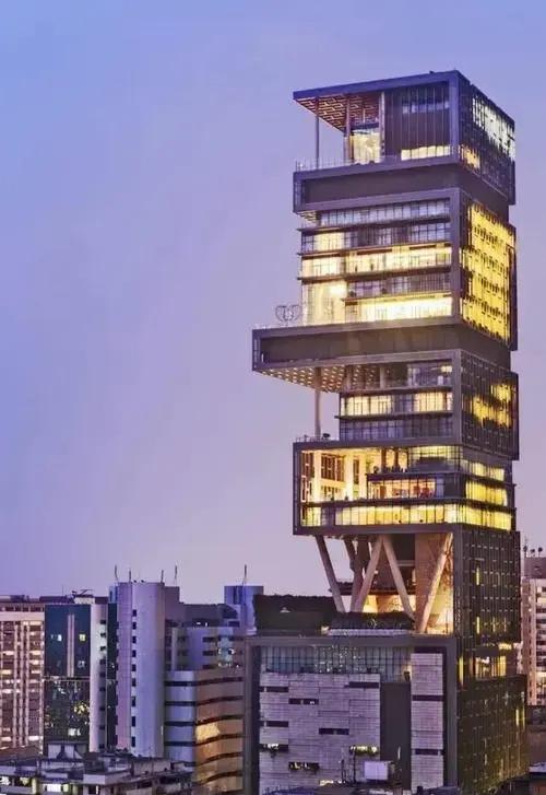 印度首富安巴尼的私人豪宅印度首富安巴尼的私人豪宅一栋27层楼高达