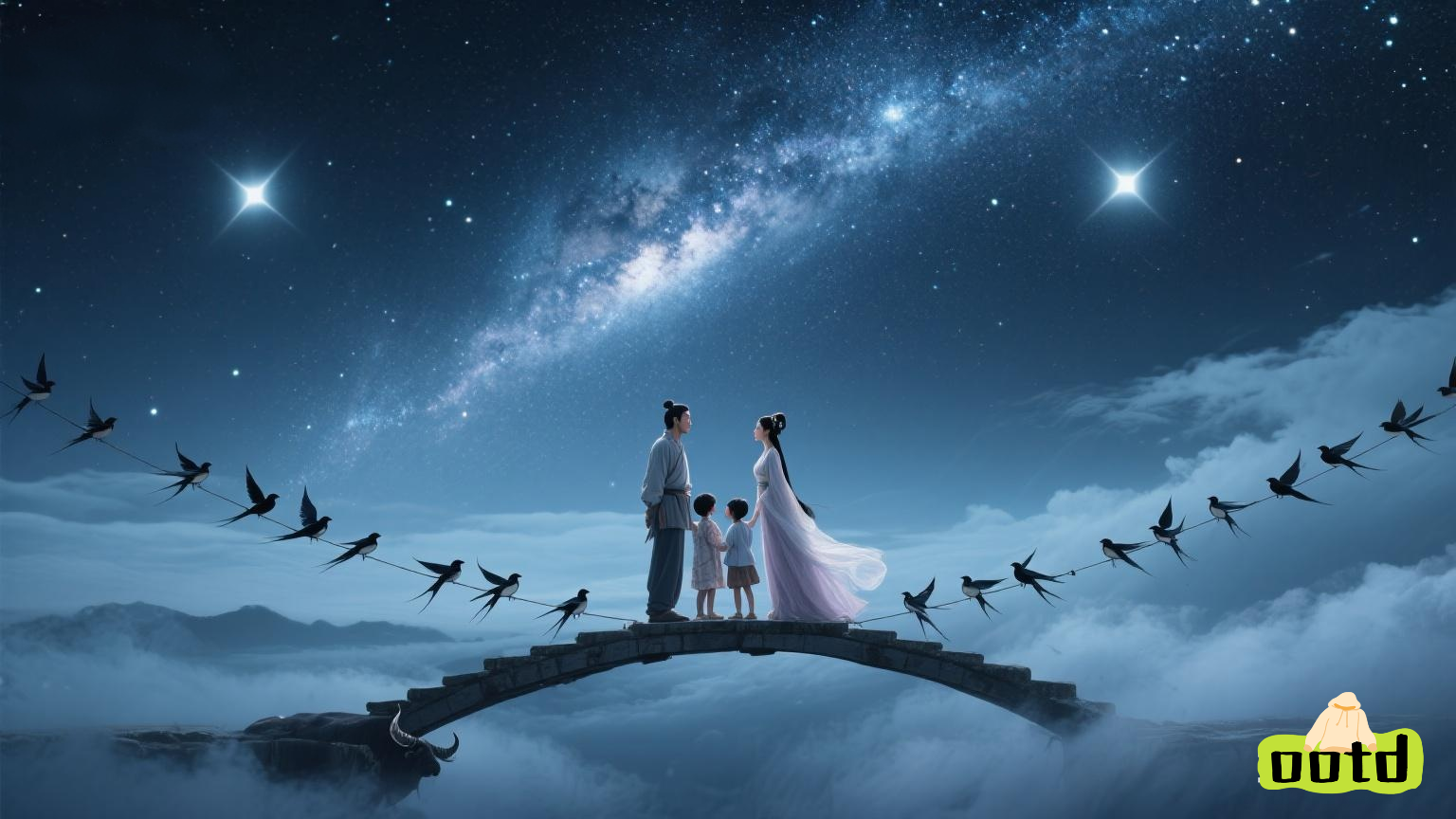 爱情故事还得是中国经典的爱情故事牛郎织女牛郎与织女相爱却因仙凡