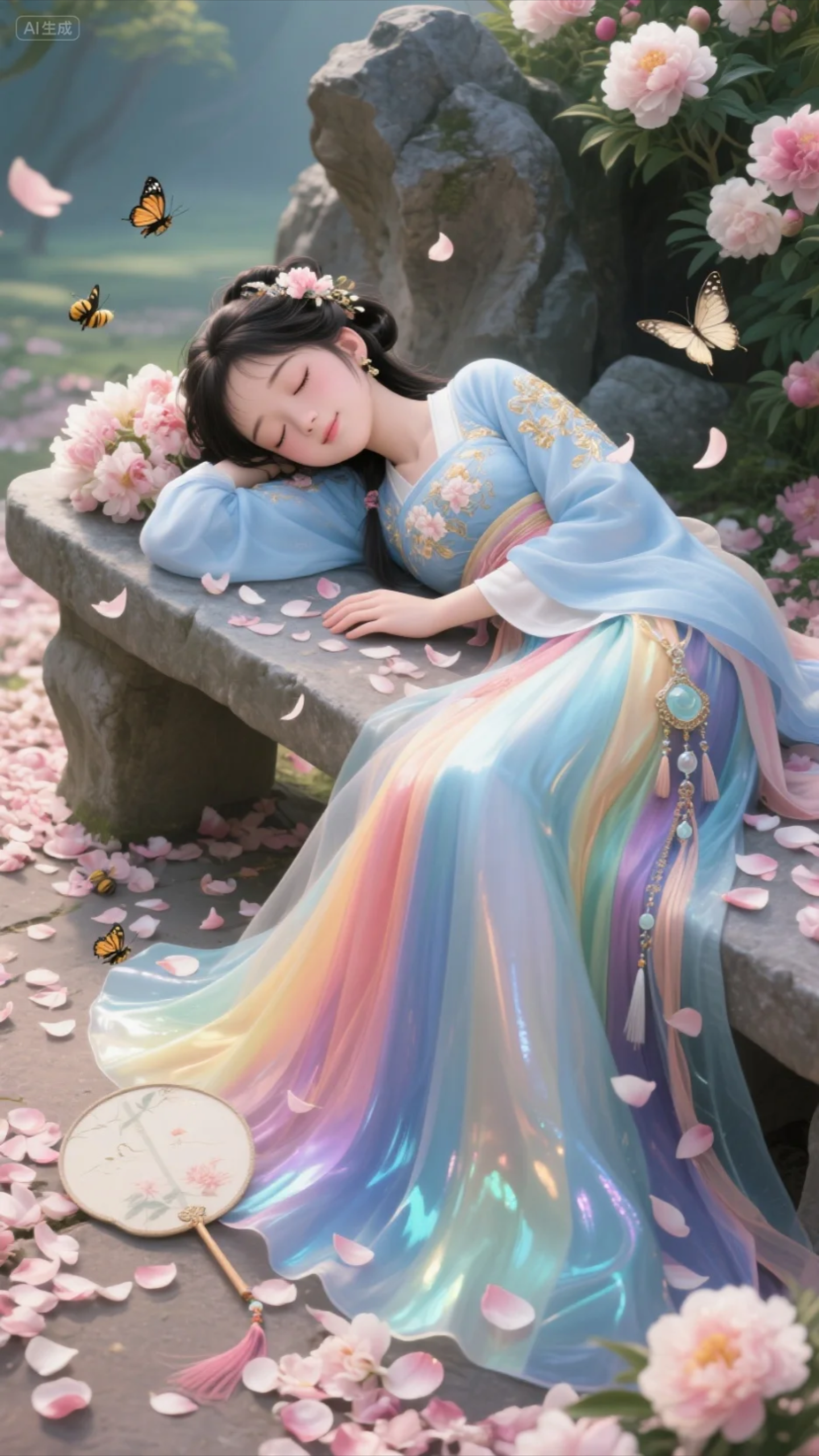 安利-胡恤琳 的想法: 湘云醉卧芍药丛