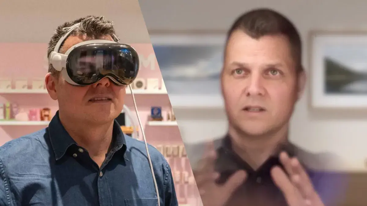 程墨morgan 的想法: 用vision pro开会好诡异 | 刚刚和美国人用zoom