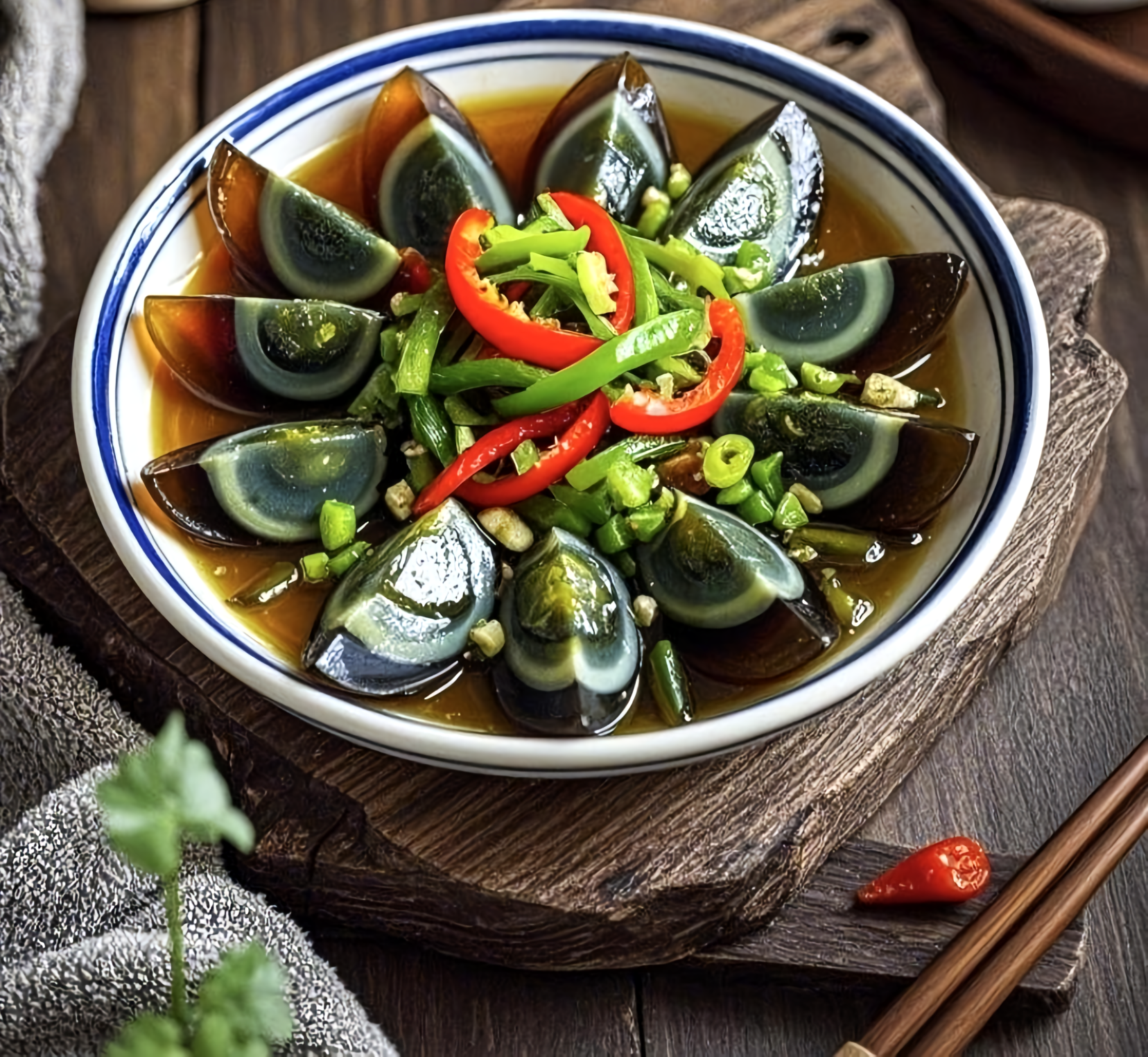 笑xiao 的想法: 青椒皮蛋,夏日餐桌新宠