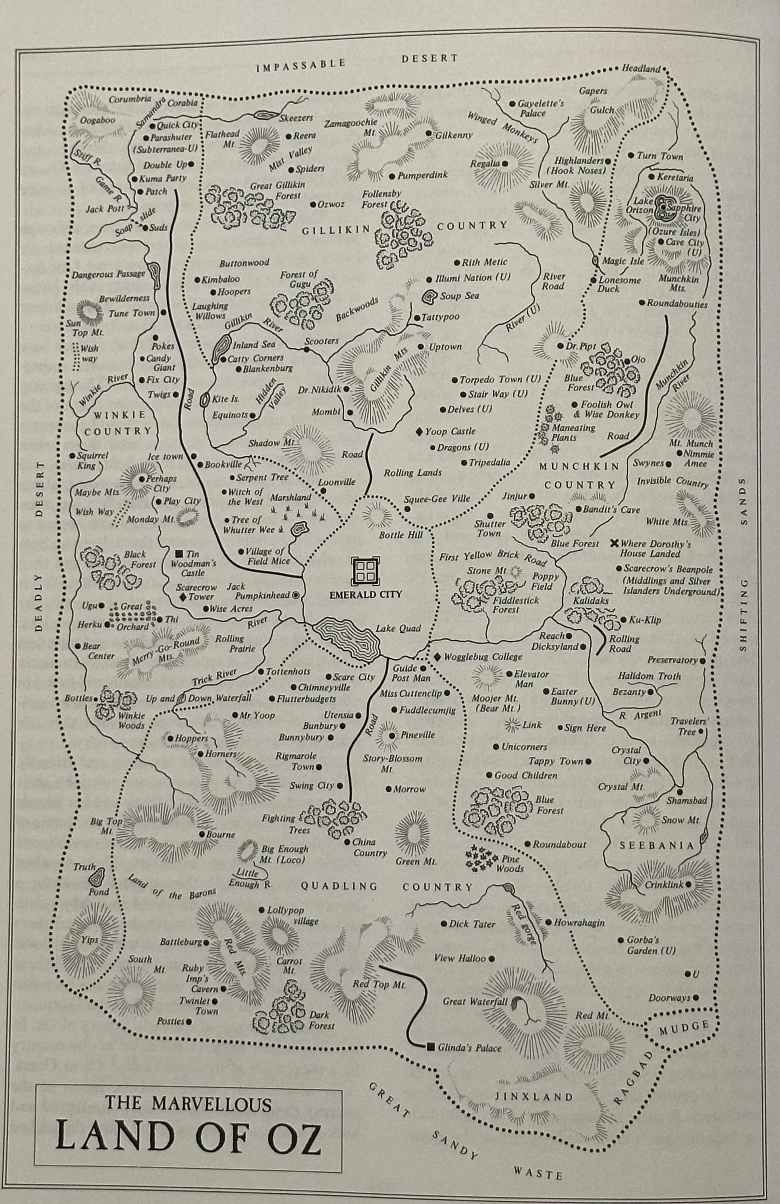 公子重牙 的想法: 奥兹国地图