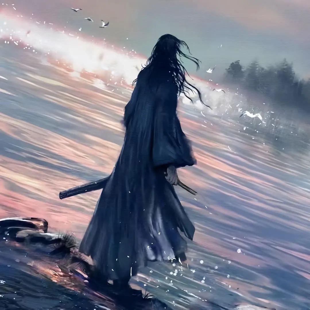 梅子酒 的想法: 古风男生背阴头像,很酷