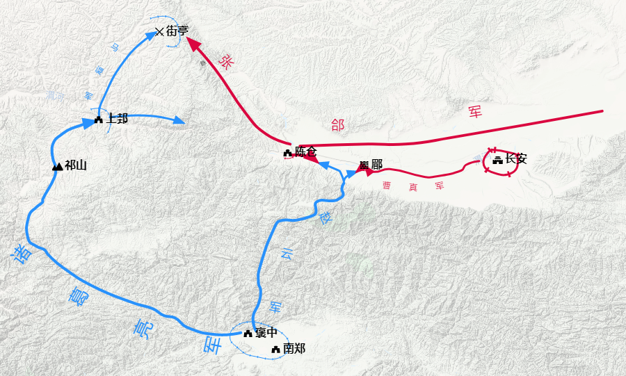 曹江 的想法: 一出祁山地图,作者清贫人家,大家看看这图怎么样?