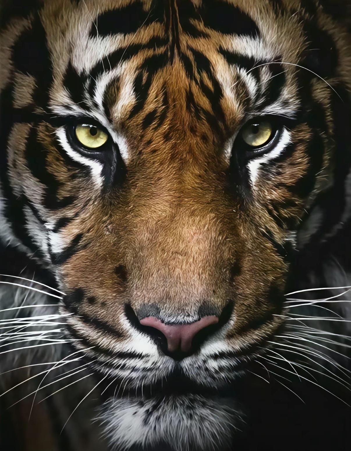 弯月 的想法: 没有力量的时候看看老虎的眼睛