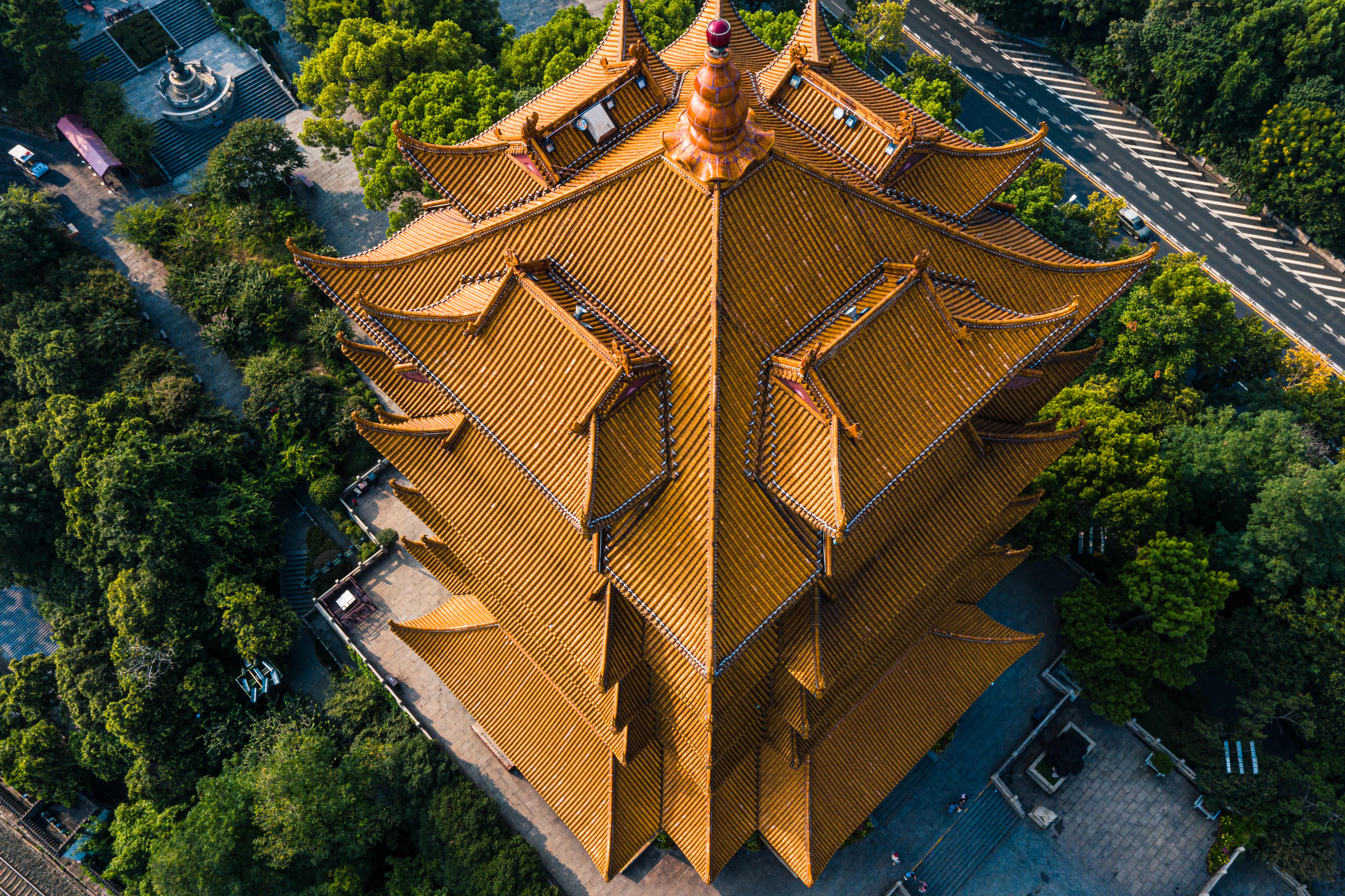 蜷缩在屋顶上的猫 的想法: 另一个视角的黄鹤楼 | 98地点:武汉