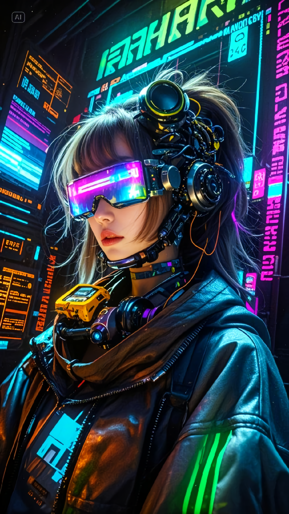 咩咩咩 的想法: 未来赛博朋克美女