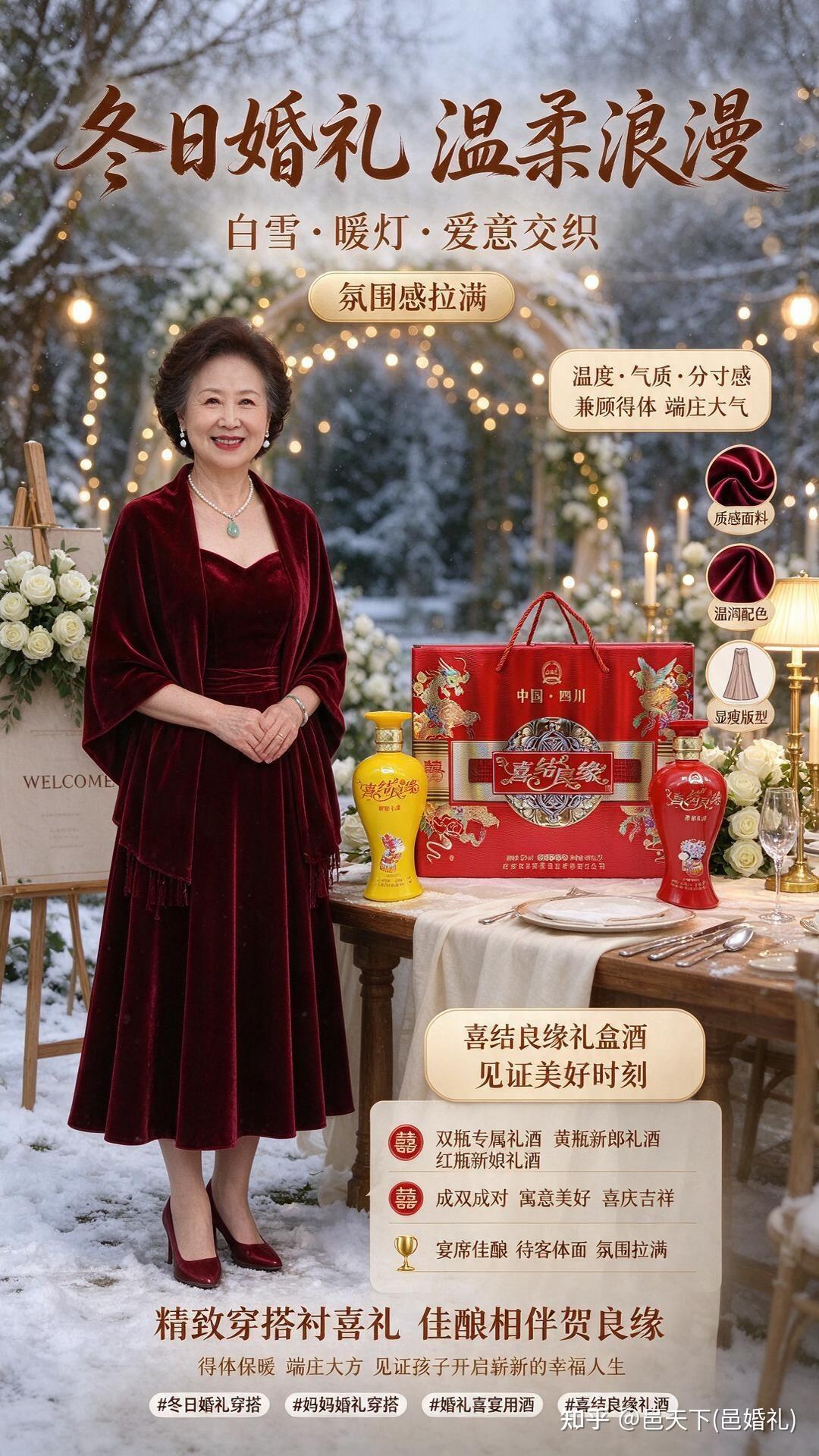 冬天结婚妈妈穿搭指南，保暖体面不抢镜
