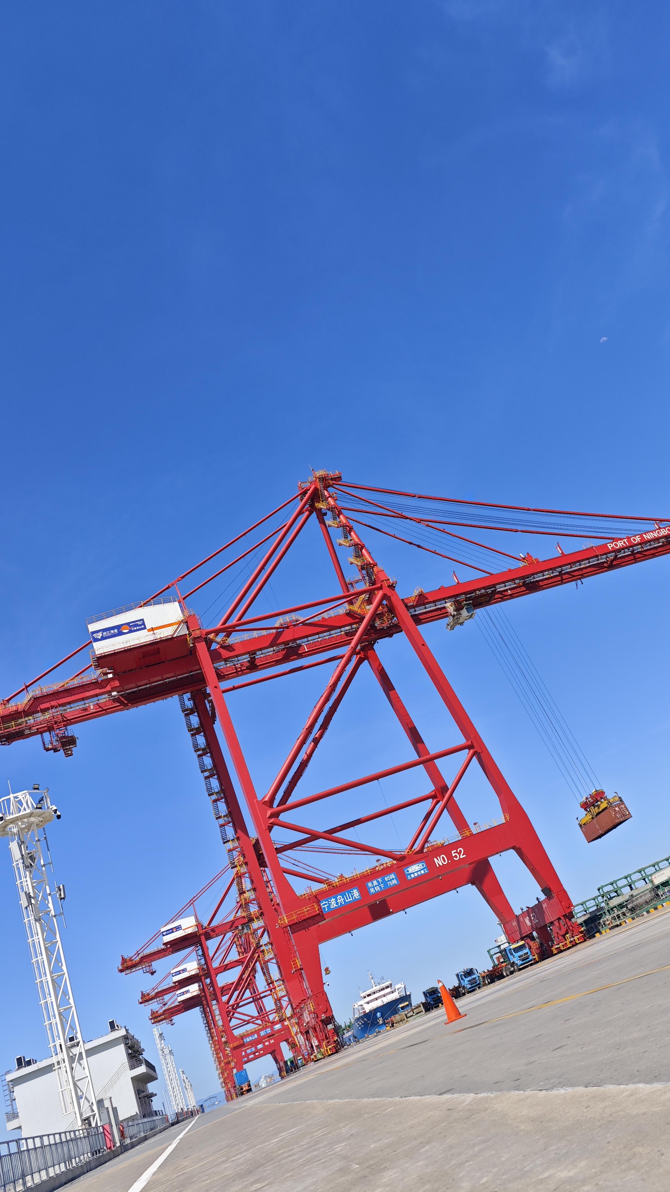 小枣君 的想法: 宁波舟山港梅山码头,超大无比.