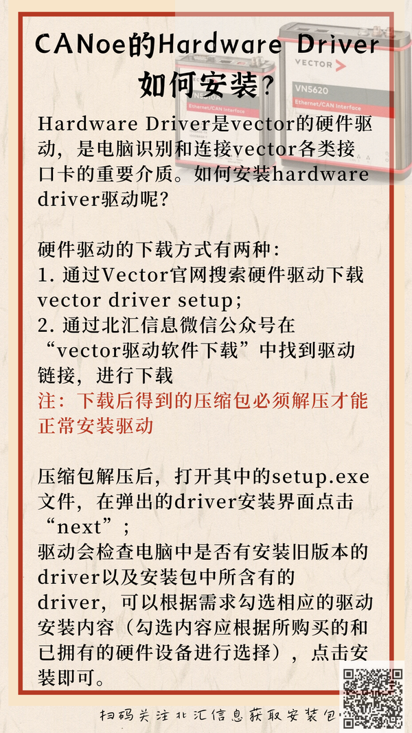 Polelink上海北汇信息 的想法 【CANoe的Hardware driver如何安装？】 Hardware driver是vector