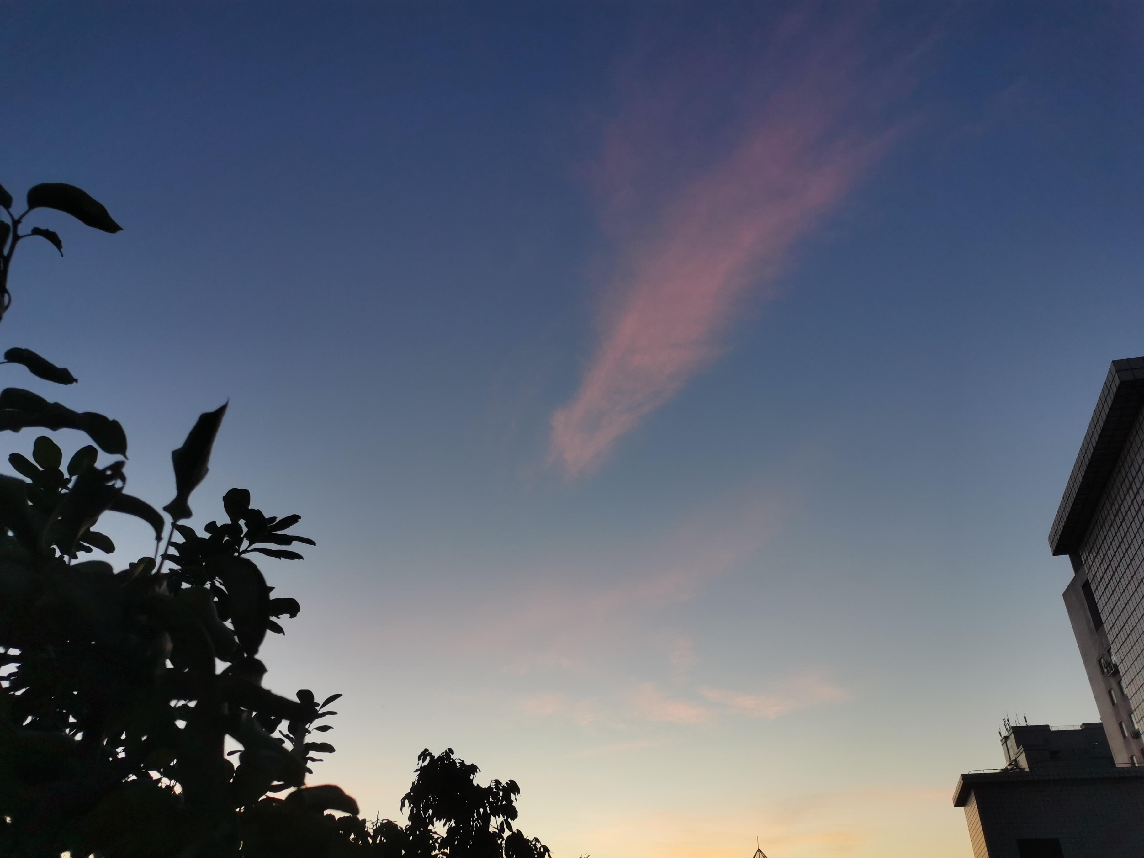 繁缕 的想法: 天台的黄昏时刻 | 小雪,农历十月初十,四年前的今天