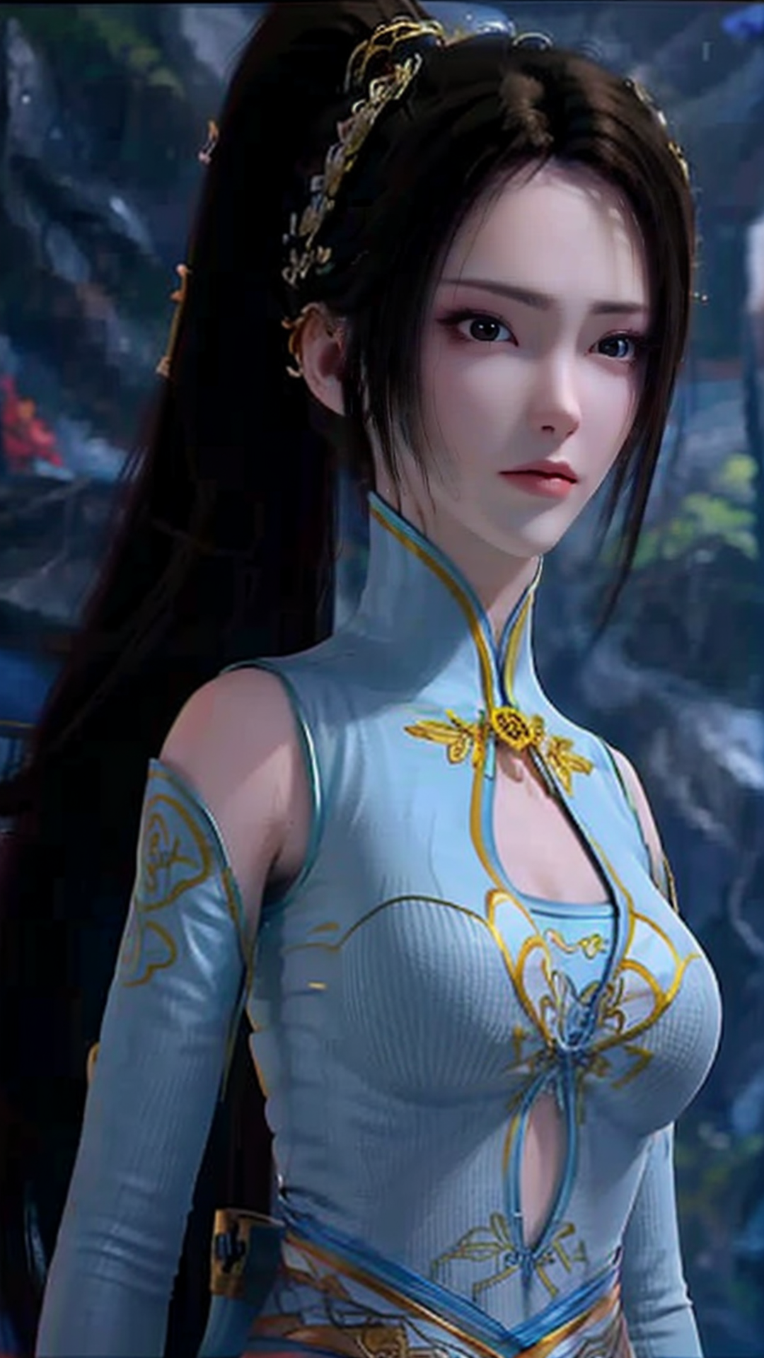 两三点动漫 的想法: 纳兰嫣然 | ai绘画斗破苍穹纳兰嫣然原画衣服 美