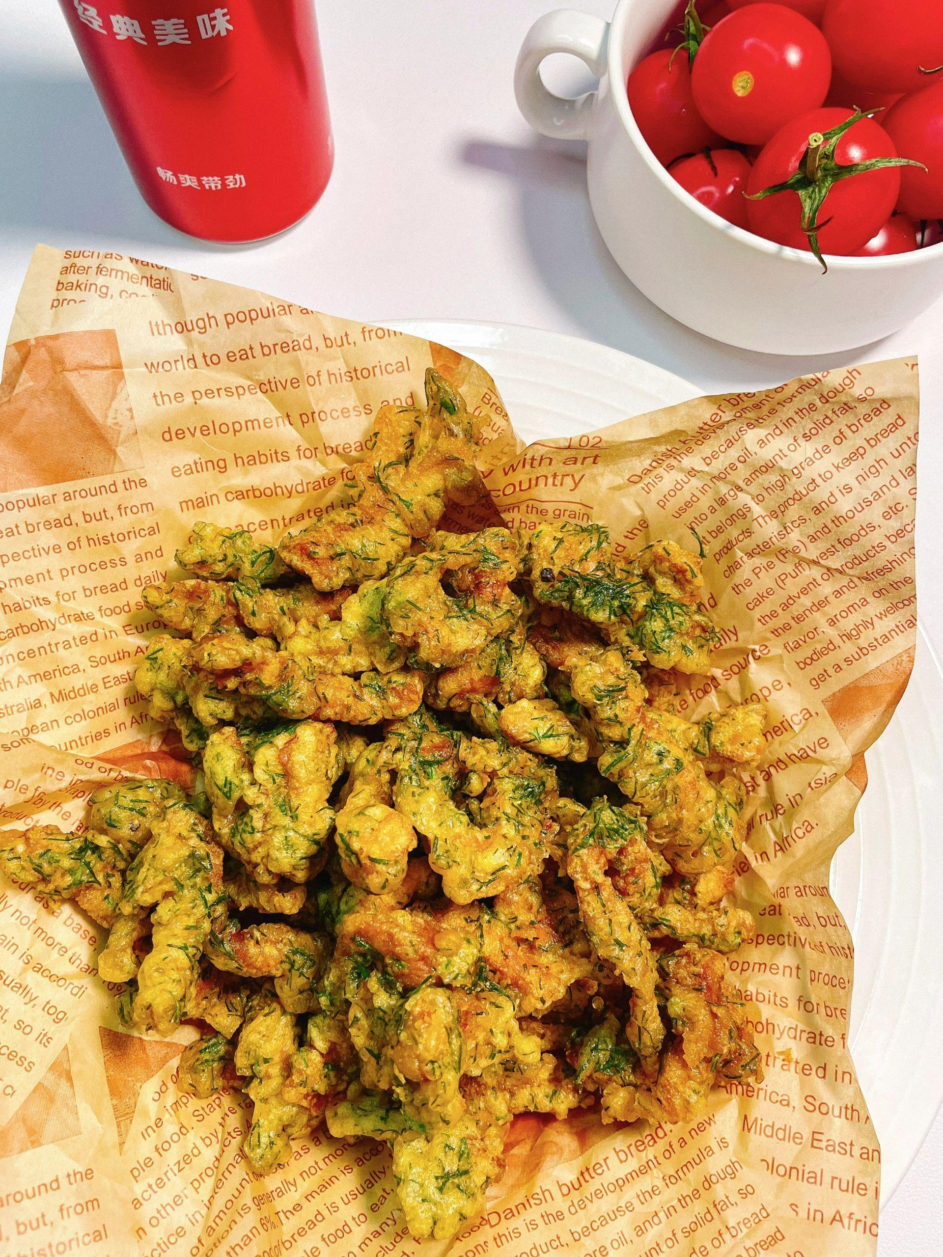 外酥里嫩,酥脆可口, | 茴香小酥肉 br>加点茴香的小酥肉条太好吃啦!