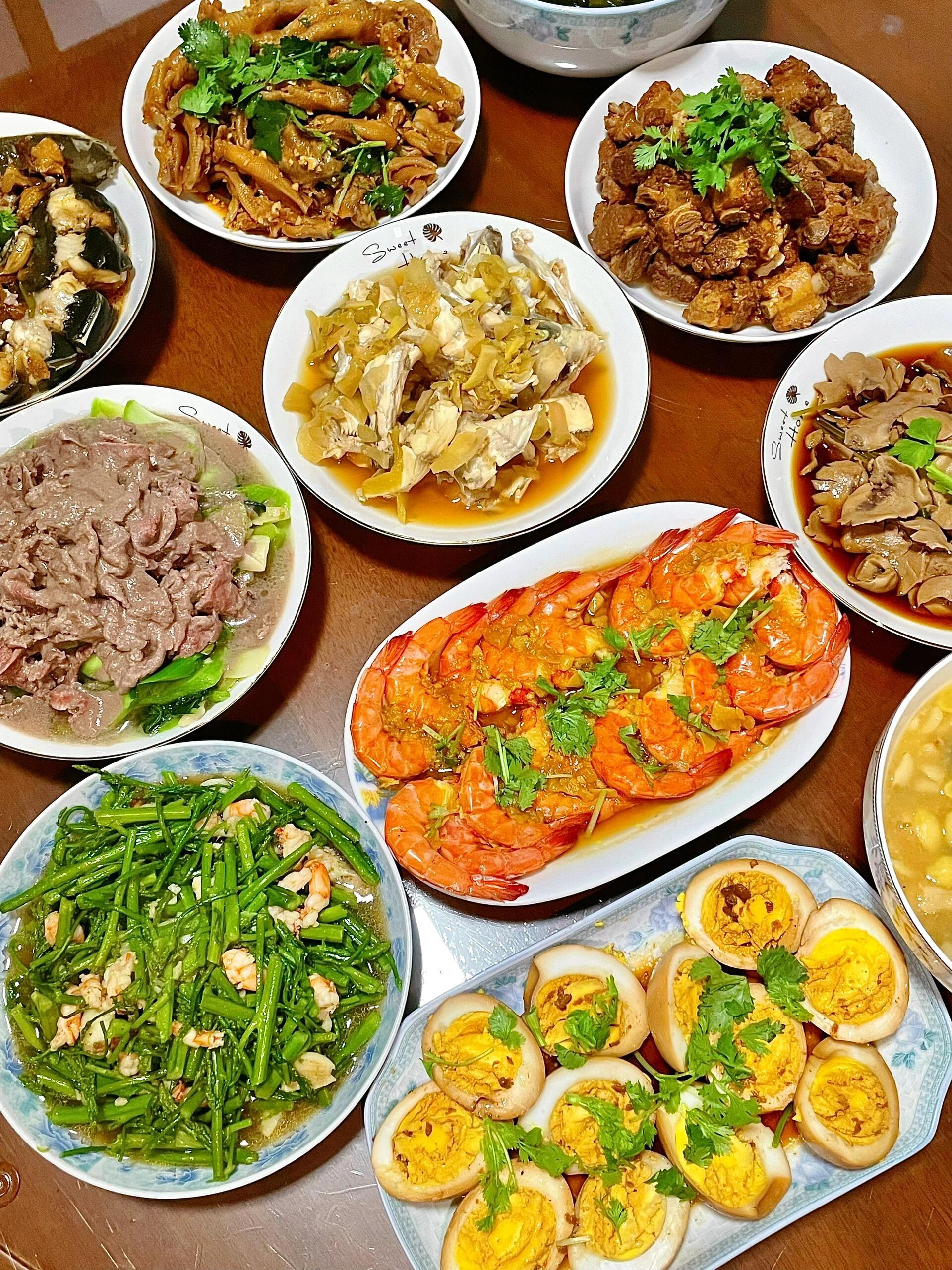 我的心意01其实不会很耗时间都是平时喜欢吃的做起来请客18个菜图片