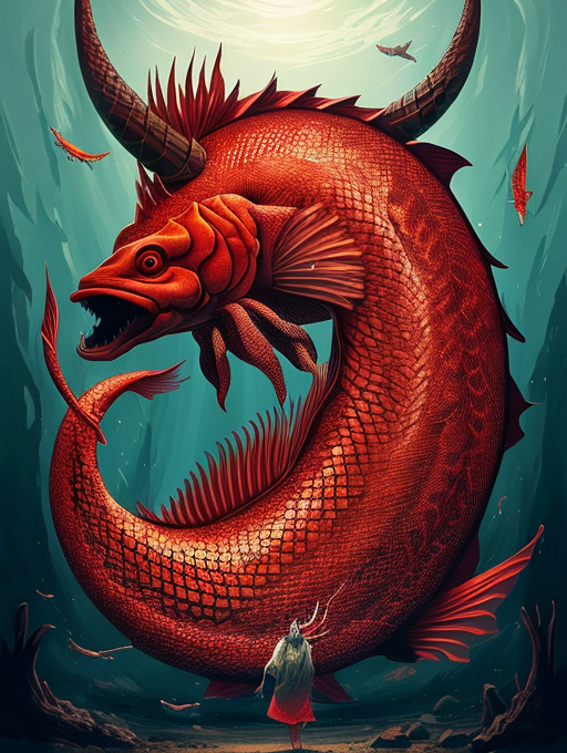 梁说佳史 的想法: 异兽"横公鱼",用刀砍不动,用火烧不死