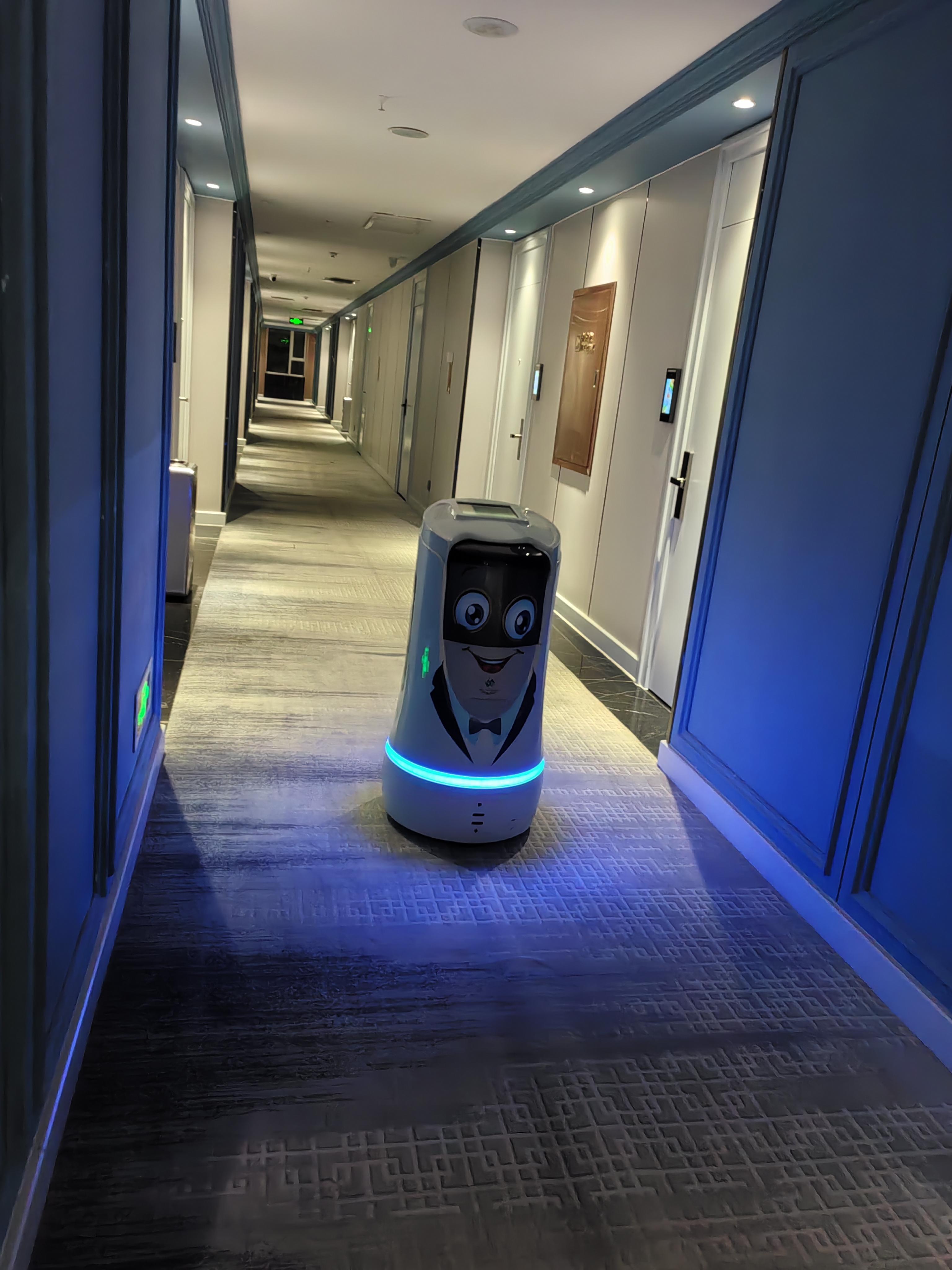 含羞草 的想法: 酒店里的送餐机器人