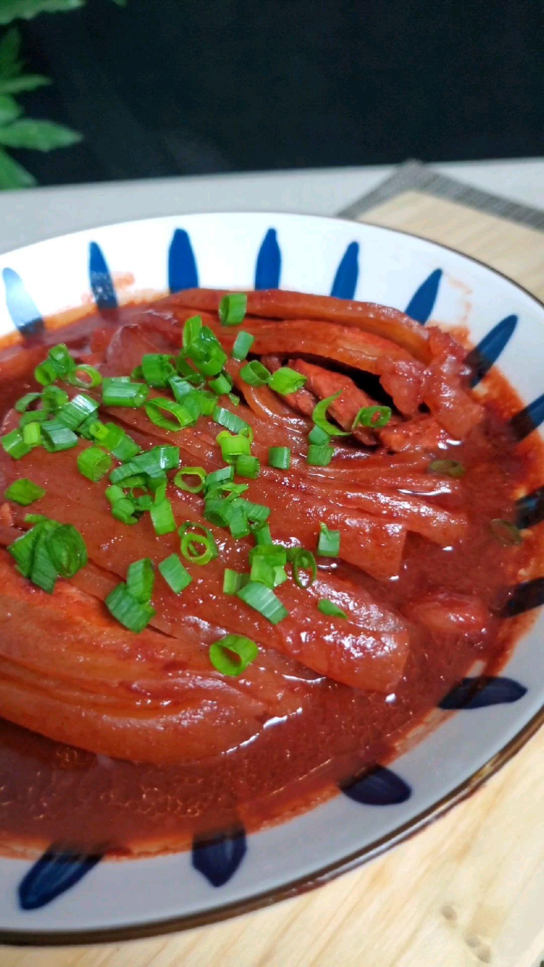 浪里个浪 的想法: 味美色靓的健腐肉怎样做好吃?