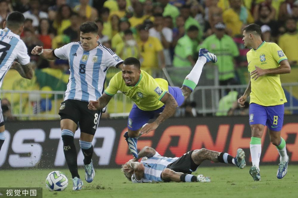 阿根廷世预赛客场10击败巴西送给对手三连败奥塔门迪破门