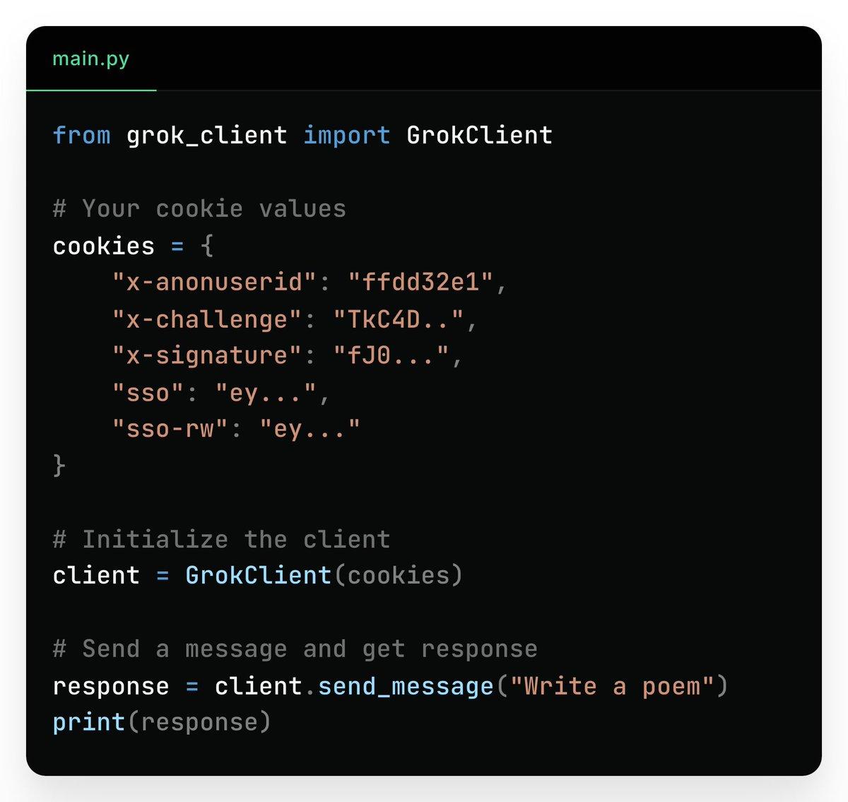 镌刻星辰 的想法: 开源grok3 api破解版,自带记忆功能 | grok3没有api