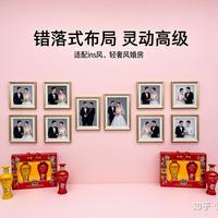 7张婚纱照照片墙高级悬挂技巧，学会秒变设计师 |
