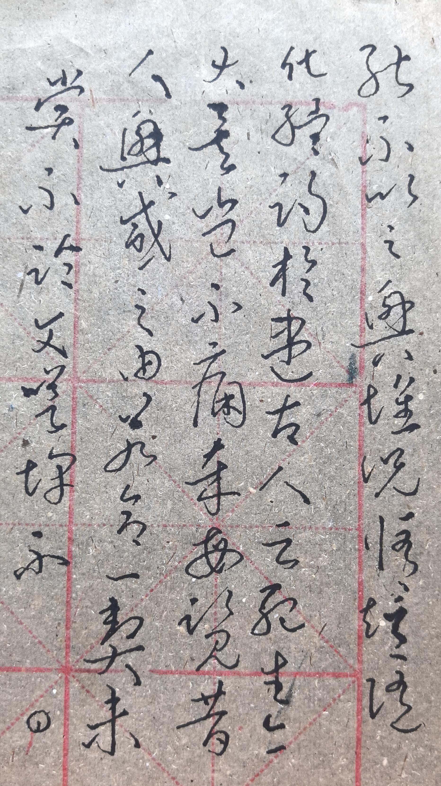 退休华克 的想法: 老汉硬笔练草书