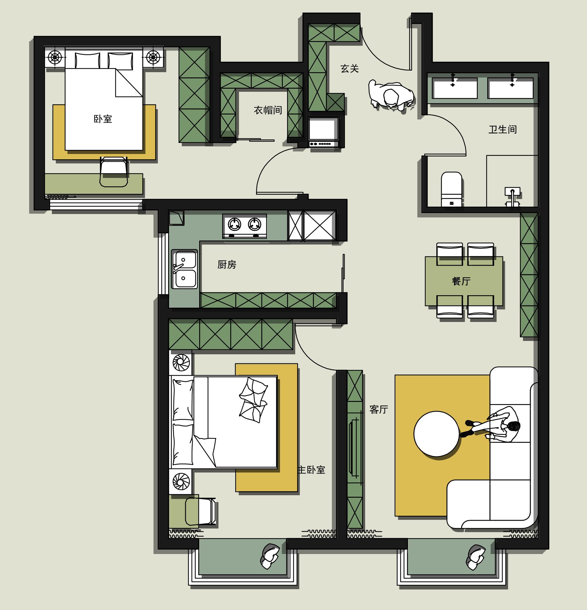 什楼自建房 的想法: 极简的装修
