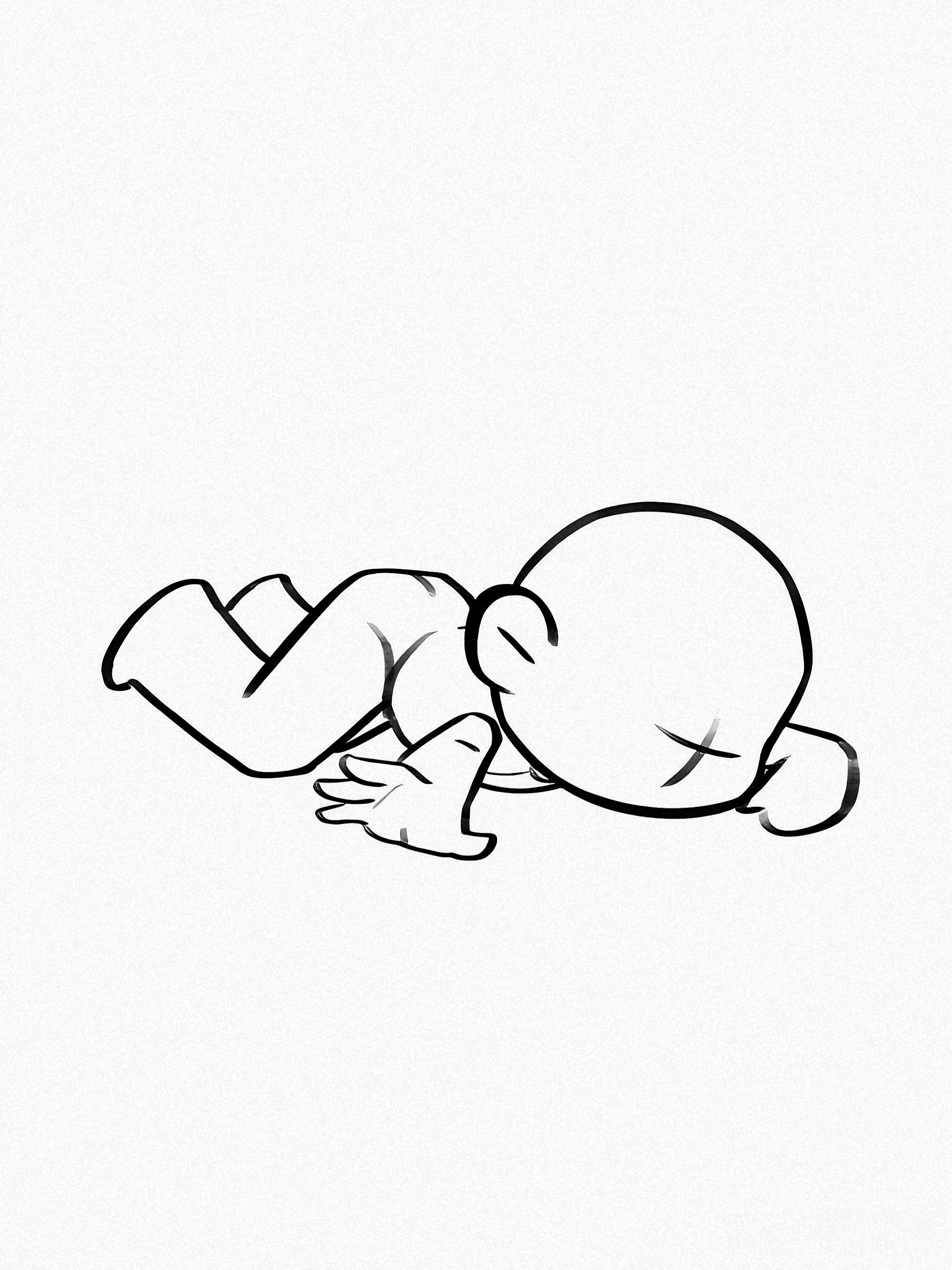 板绘研究所 的想法: 【素材】收藏级丨q版人物趴姿