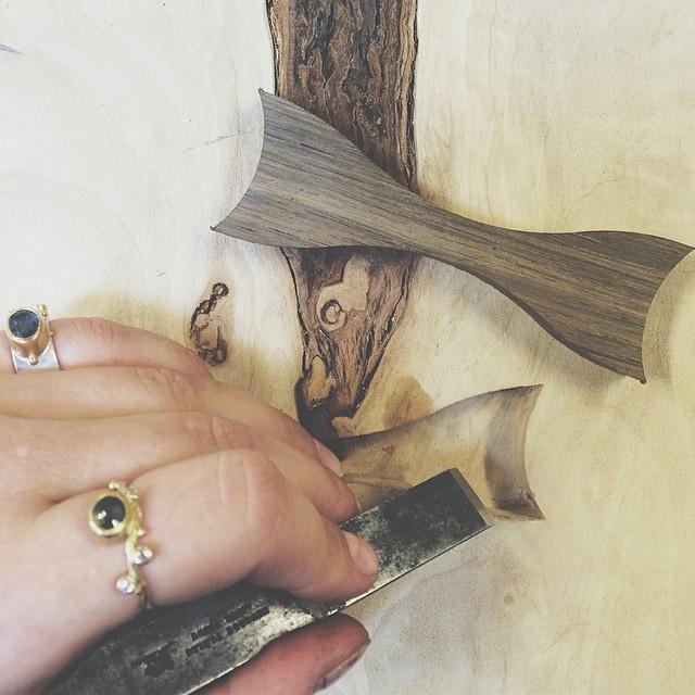 这是我见过最漂亮的蝴蝶榫,女孩子的细腻就体现在这些地方