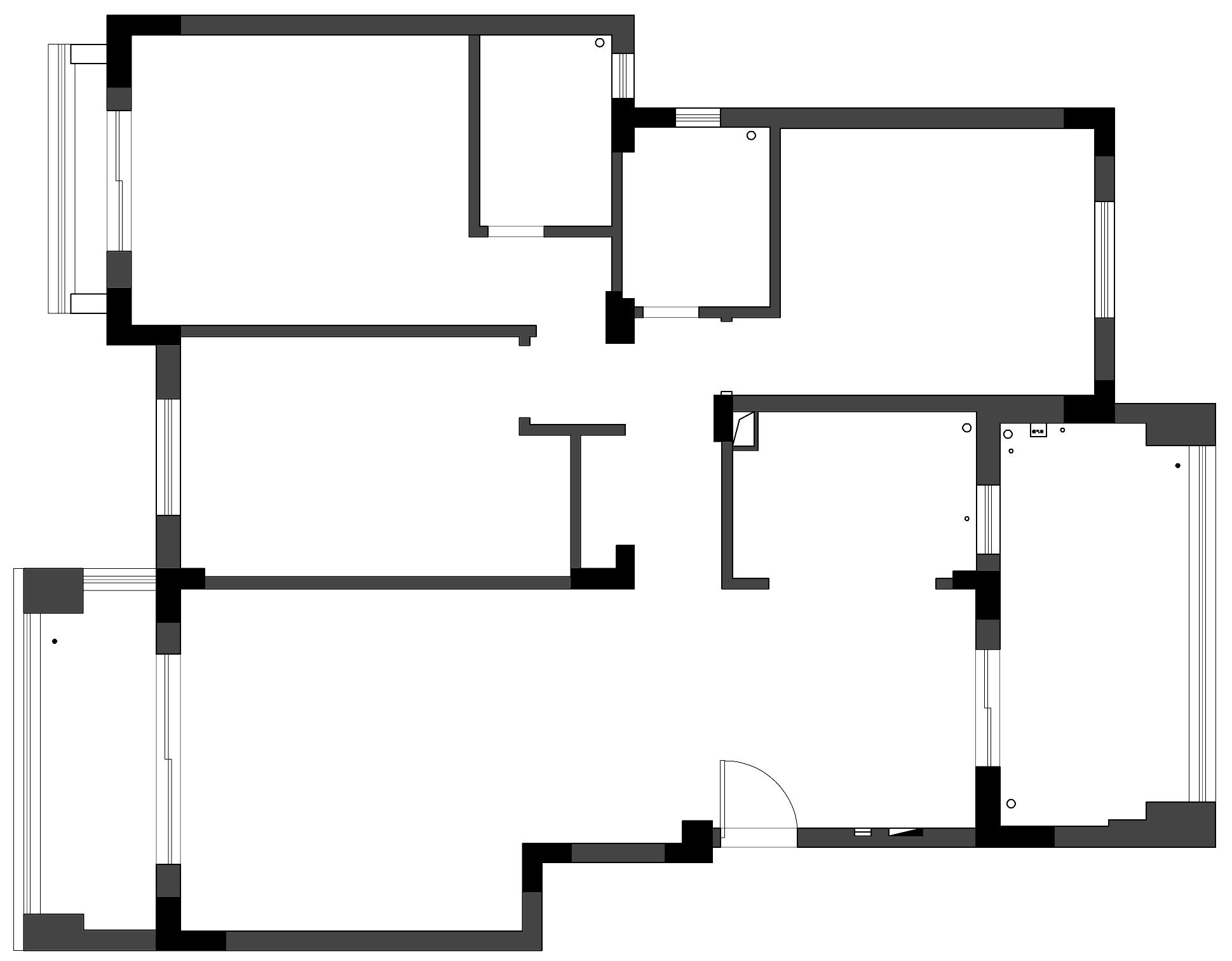 牆體厚度,層高;原始建築測量圖包括:1,原始建築測量圖主要圖紙也就是