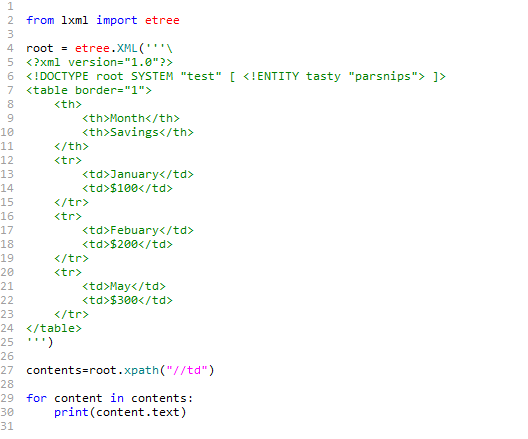 Python xpath如何定位html中的table元素(只有表