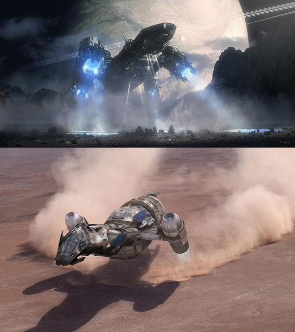 科幻电影中的宇宙飞船