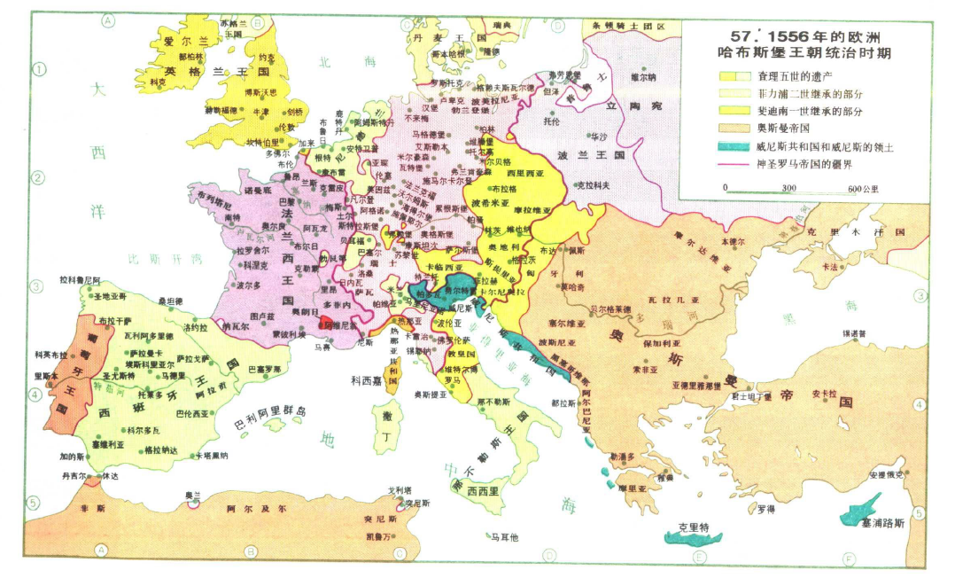 以下泰晤士世界历史地图的资料 中世纪德意志帝国,神圣罗马帝国 以上